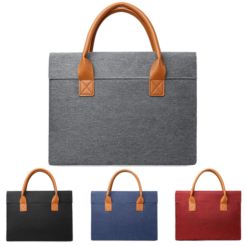 Handbag Waterproof Laptop Bag 13.3 14 15.6 inch Notebook Bags Sleeve For Macbook Case Air Pro Portable Travel Handbags Briefcase