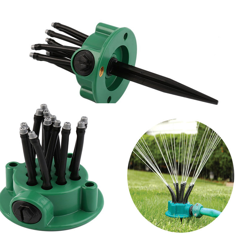 Garden Irrigation Sprinkler Plastic 360 Degree Adjustable Noodle Head Garden Water Sprinklers Garden Lawn Irrigation Spray Tool