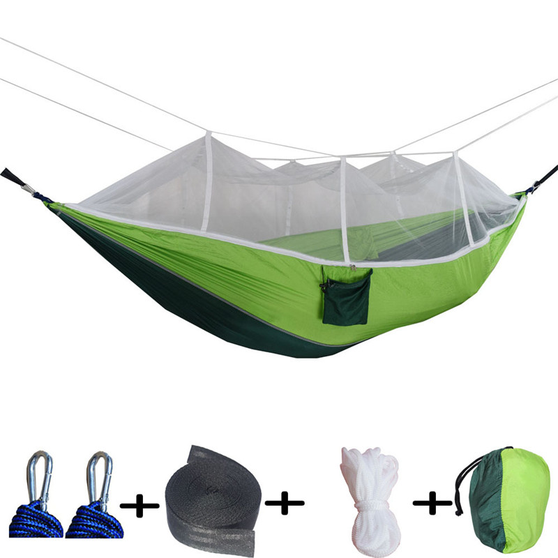 Camping Hammock for Women Men Lightweight Tent Awning Rain Fly Tarp Waterproof Mosquito Net Garden Hammocks Sleep Swing