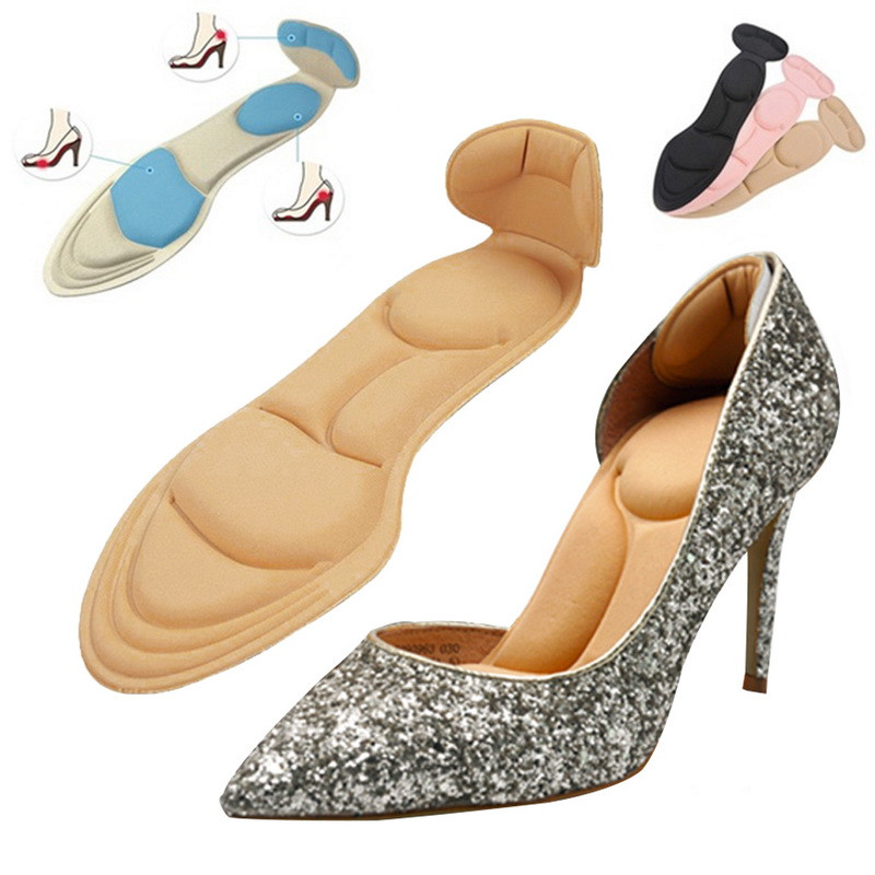 1 Pair Breathable Sponge Soft Insole Arch Support for Ladies High Heels Shoes Pad Massage Comfort Insoles Cushion Inserts