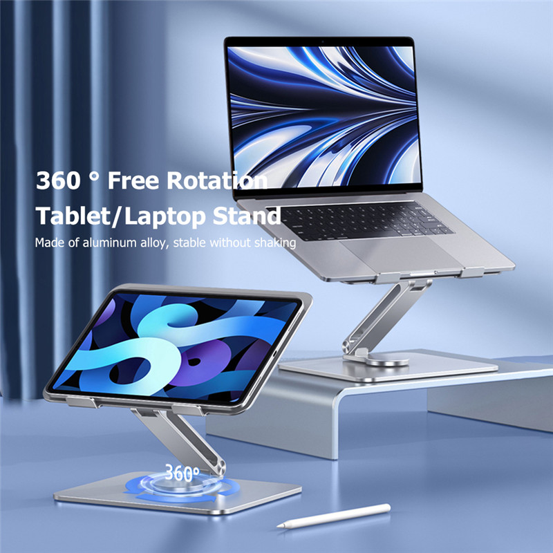Aluminum Alloy Cooling Laptop Stand Holder For PC Macbook Foldable Vertical Notebook Stand Laptop Support iPad Tablet Stand