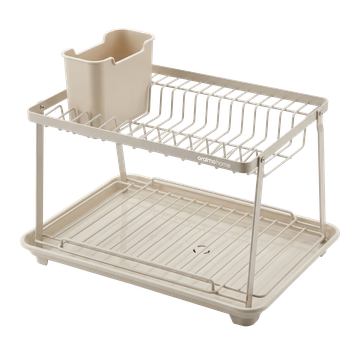Oraimo RackDrain Foldable Two-Tier Dish Rack with Guided Drainage