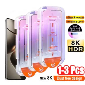 1-2PCS Glass For Xiaomi 14T Pro 8K Oleophobic Coating Screen Protector For Xiaomi 14 13 12T Pro Easy Installation Tempered Glass