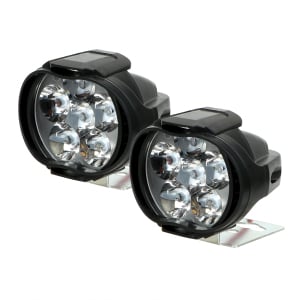 1 Pair Motorcycles Headlight 6500k White Super Bright 6 LED Working Spot Light Motorbike Fog Lamp 1200LM LED Scooters Spotlight