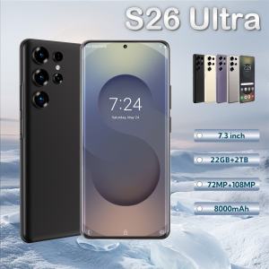 2025 NEW S26 Ultra Cellphones Original Smartphone 5G Dual SIM Android 15 Cell Phone Snapdragon 8 gen 3 Smart Mobile Phones