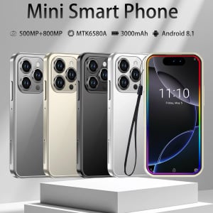 16PRO Mini Smartphone 3GB 64GB Android 9.0 Wifi Dual SIM Standby Play Store 3G WCDMA 3.0"Little Smart Cellphone New Version