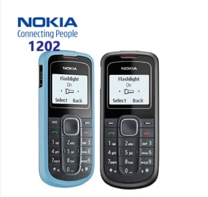 Original High Quality Nokia 1202 Unlocked  GSM 900/1800 Keypad  Phone Straight Board Ultra-long Unlocked Standby Mobile Phone