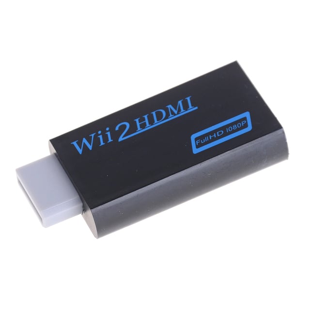 1PC For Wii To HDMI-compatible Adapter Converter Support FullHD 720P 1080P 3.5mm Audio For Wii2HDMI Adapter For HDTV Black White