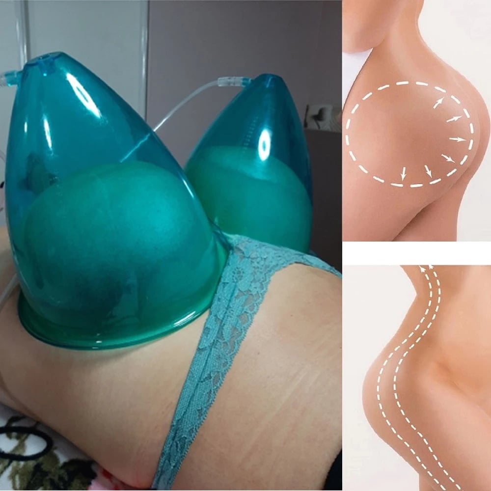 1 Pair 21cm 1800ML Butt Premium Extra-Large Vacuum Suction Cups for Buttock Lift Body Massage Vacuum Cupping Machine Accessories