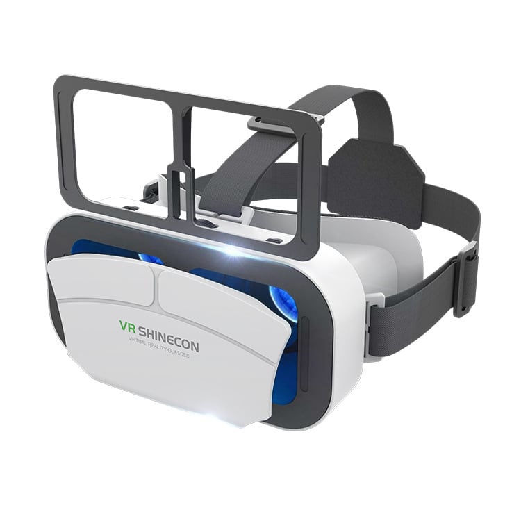 G12 IMAX Giant Screen Virtual Reality Glasses HD 3D Movie Google Cardboard Box VR Helmet for 4.7-7" Phone,Support Game Joystick