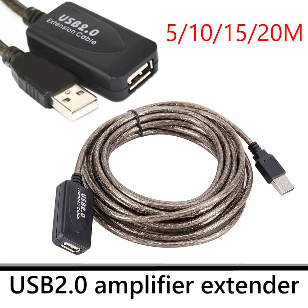15m USB 2.0 Extension Cable Male to Female Active Repeater Wireless Network Card Extender Cable Cord USB Adapter