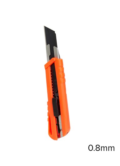 0.8mm Thick Retractable Snap Off Heavy Duty Utility Knife - 2.5cm Blade | Orange