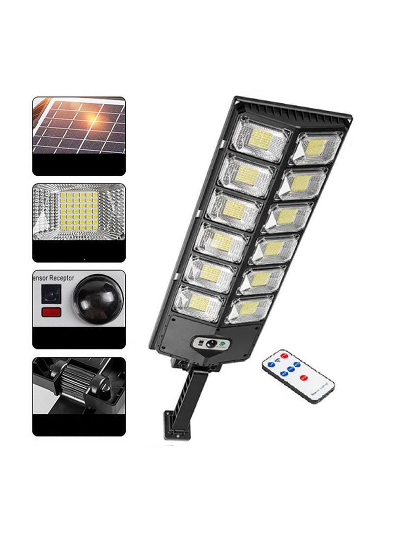 150W 4500mAh LED Solar Motion Sensor Lights Outdoor Street Light White Light with Multi-Angle Adjustable With 3 Lighting Modes Waterproof Security (L6