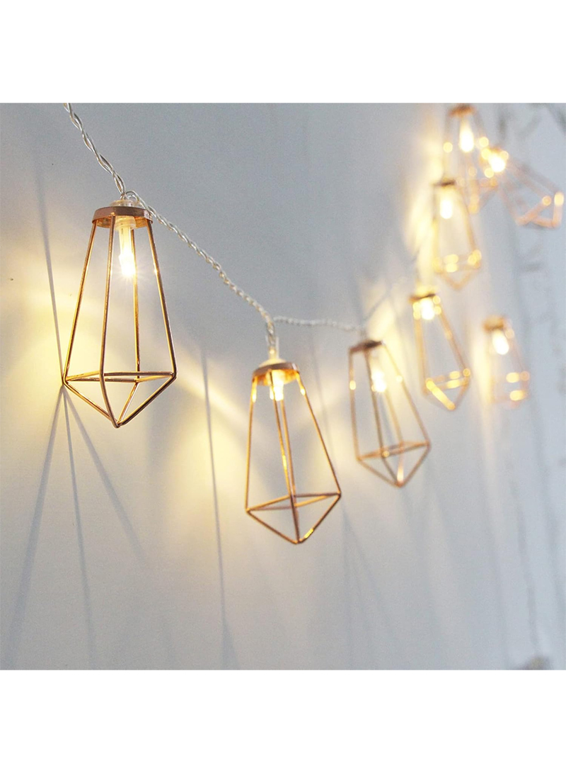 1.1m Indoor & Outdoor String Lights 10 Beads LED Rose Battery Operated Decorative Lighting for Party, Wedding