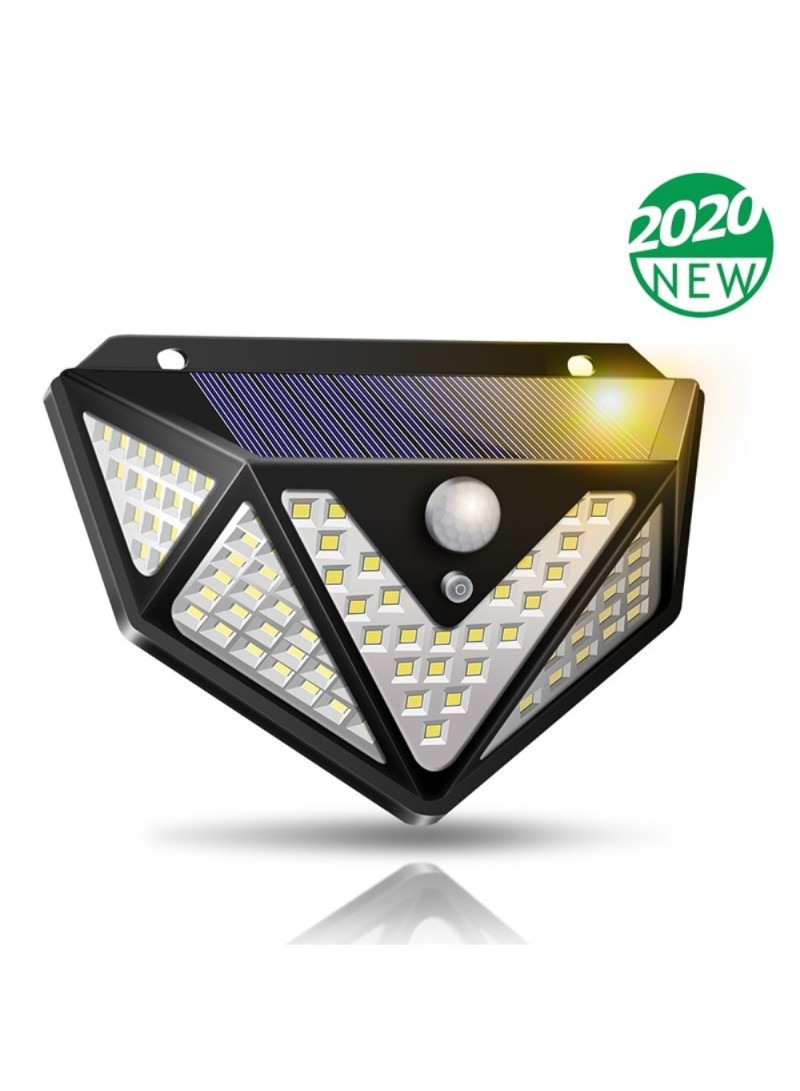 166-LED Solar Light Motion Sensor Lights Wireless Waterproof Outdoor Light