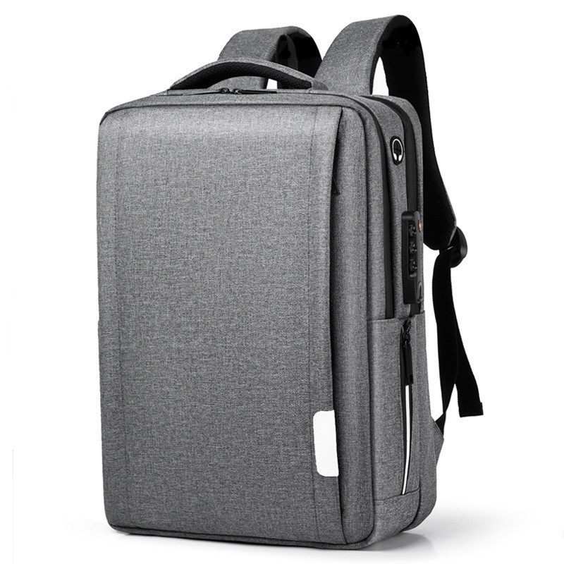 Fashion Men Office Laptop Bag USB Charging Shoulder Bags Waterproof Anti-theft Casual Backpack Travel Business Bag Rucksack