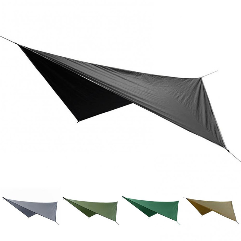 Rhombus Waterproof Tarp Tent Shade Outdoor Camping Hammock Rain Fly UV Garden Awning Canopy Sunshade Beach Sun Shelter