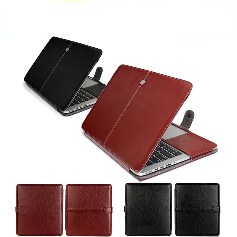 PU Leather Laptop Case for Macbook Pro13.3/A2159/A2338 15.4 A1707/A1990 Air 13.3 Touch ID A1932/A2179/A2337 Protective Cover Bag