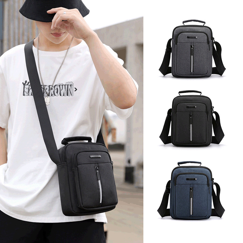 Men's Messenger Bag Crossbody Shoulder Bags Men Small Sling Pack For Business Waterproof Handbag Oxford Tote Satchel Purse