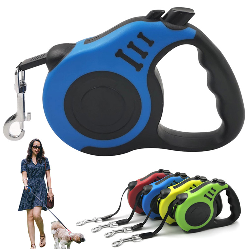 3M/5M Dog Leash Pet Dog Automatic Retractable Leash for Large Dog Puppy Stretching Traction Rope Extending Walking Leads