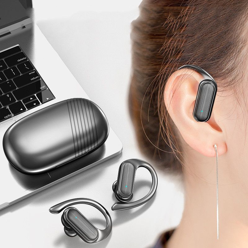 Wireless Sports Headphones Waterproof Bluetooth Earphones LED Display Noise Reduction Ear-hook Earbuds TWS Wireless Headset