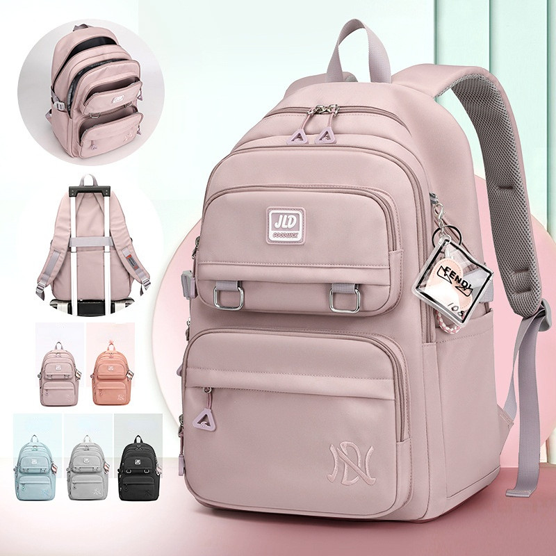Fashion School Backpack for Teenage Girl Boy Female Women Backpacks Shoulder Bag Nylon Waterproof Casual Daypack Schoolbag