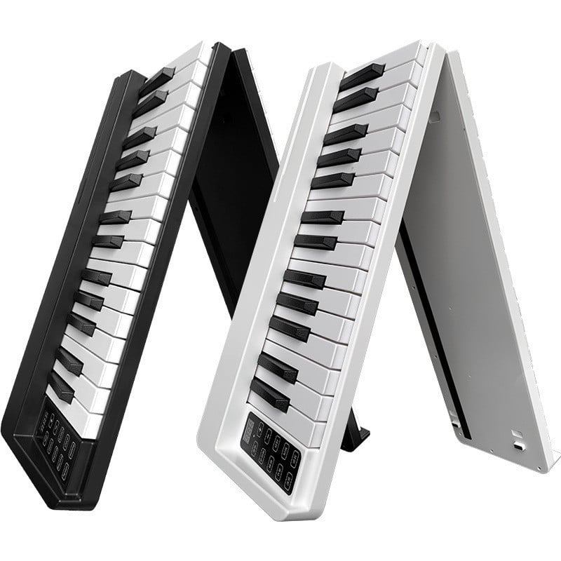 61 Keys Folding Electronic Piano Hand Roll Bluetooth MIDI Foldable Digital Piano Keyboard Organ Portable Beginner Adult Home Use
