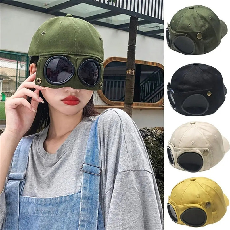 New Aviator Hat Summer Personality Glasses Baseball Cap Unisex Female Sunglasses Cap Male Hats Baseball Cap Boys CapS Bonnets