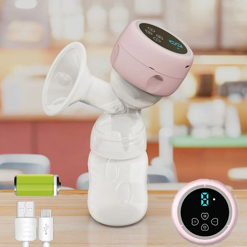 Automatic Massage Breast Pumping Electric Breast Pump Painless Silent Integrated Breast Pump LED Display Milk Extractor
