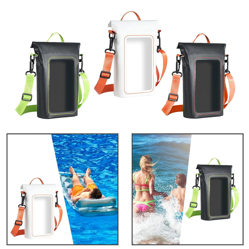 2L Waterproof Phone Pouch Diving Swimming Bag Underwater Dry Phone Bag Portable Outdoor Adjustable Phone Shoulder Bags