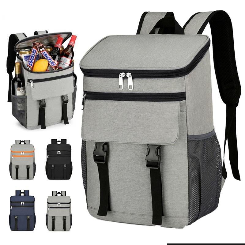 Large Capacity Leak Proof Lunch Backpack Thermal Picnic Cool and Warm Insulated Bag Outdoor Storage Shoulder Bag