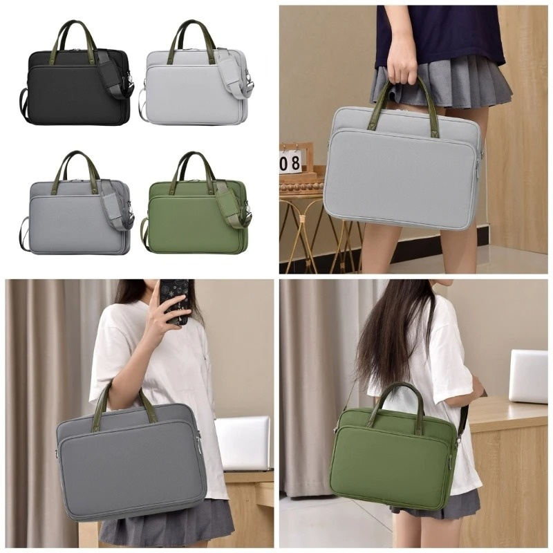 Waterproof Laptop Carrying Case Briefcase With Shoulder Strap For 13 14 15 16 Inch Laptop Bag Notebook Computer Business Handbag