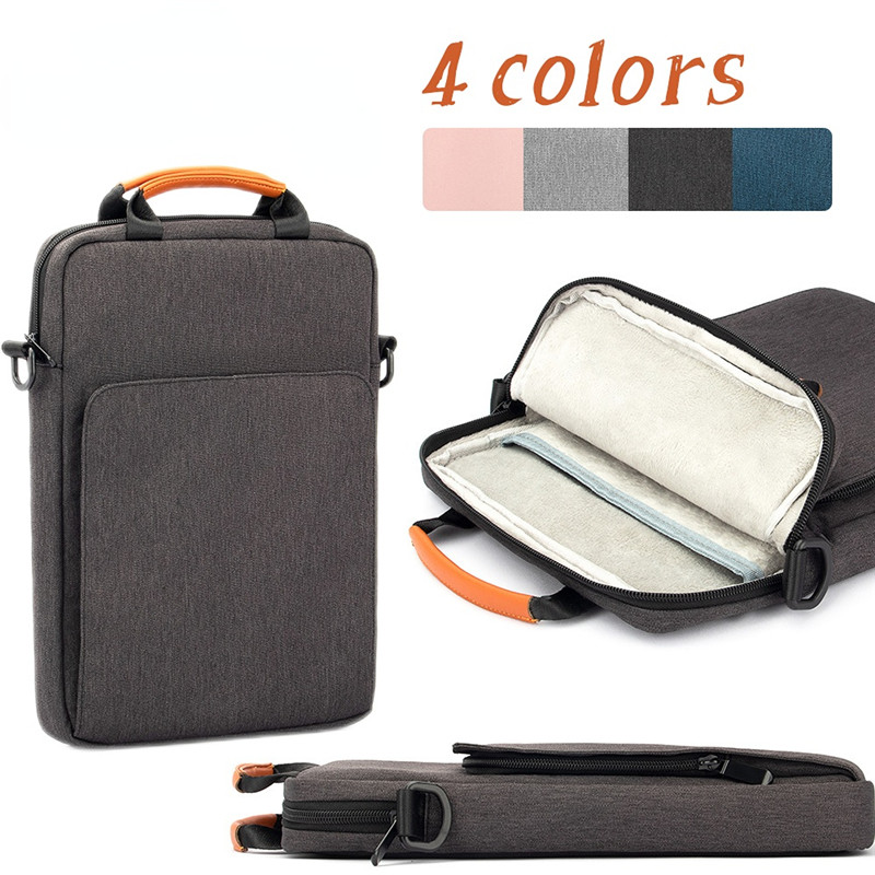 Waterproof iPad Tablet PC Sleeve Bag 9.7 11 13.3 inch Laptop Shoulder Handbag with Cell Phone Mouse Cable Pocket Holder Pouch