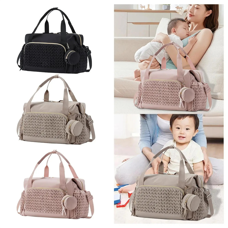 Mommy Diaper Bag Baby Stroller Organizer Backpack Large Capacity Outdoor Travel Maternity Bag with Insulated Pocket Changing Pad
