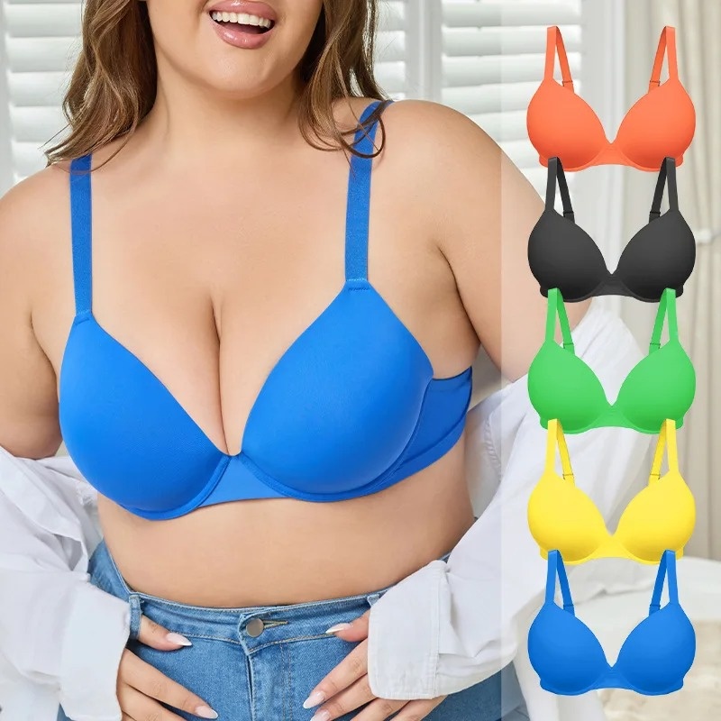 Plus Size Women Wireless Bralette Girls Gather Lingerie Sexy Underwear Seamless Push Up Bras Comfortable and Support Bra