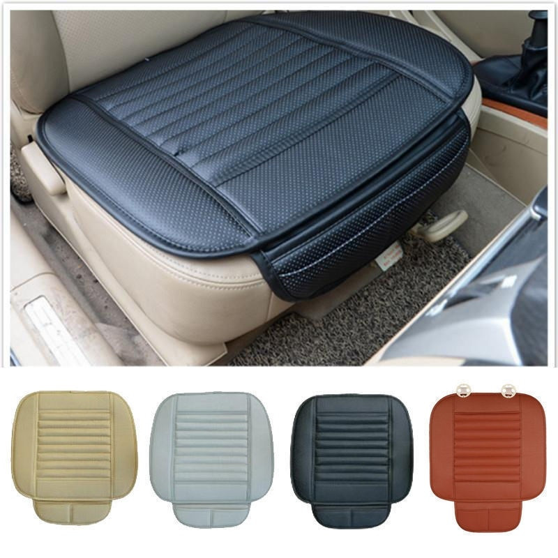 PU Leather Car Front Seat Cover Four Seasons Anti Slip Mat Car Single Seat Cushion Cover Universal Auto Chair Pad Car Styling