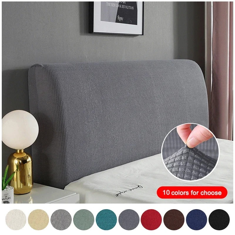 Simple And Modern Headboard Cover Bed Head Covers Thicken Elastic Bed Cover Back Protection Dust Cover For Home Hotel Bed Room