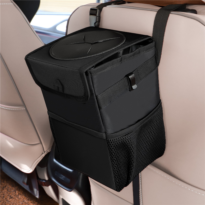 Portable Folding Car Organizer Storage Bag Car Trash Bin Cans Waterproof Oxford Cloth Garbage Holder Rubbish Cases Car Interior