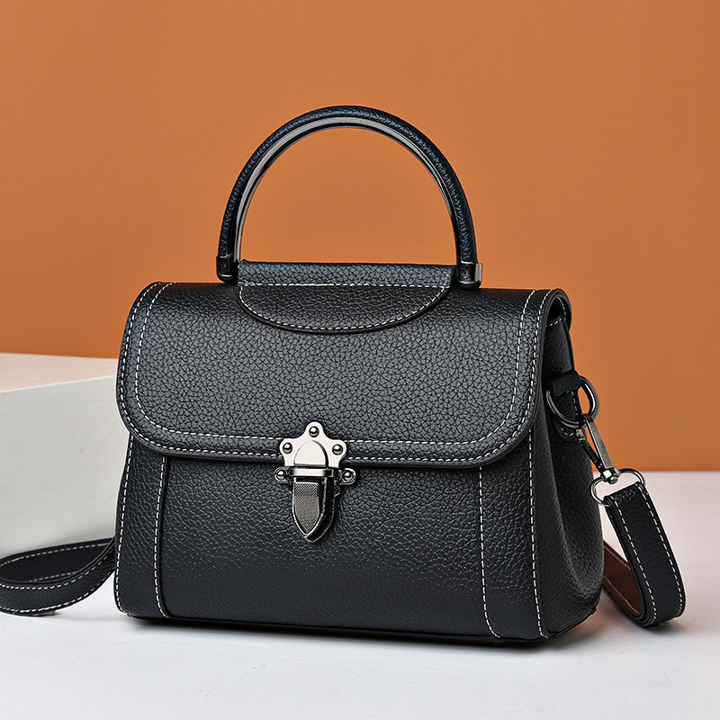 Luxury Designer PU Leather Women's Handbag Simple Messenger Crossbody Bag Small Square Bag Flap Tote Bags Ladies Shoulder Bag