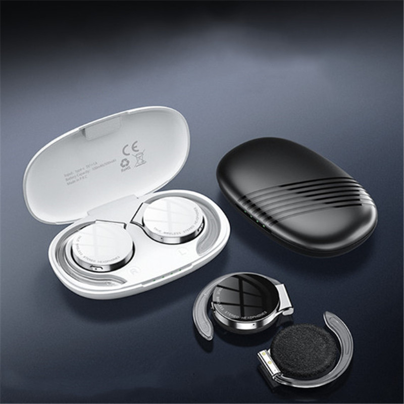 Luminous Headphones TWS Bone Conduction Ear-mounted Sports Headset Wireless Bluetooth Noise-cancelling Earphones
