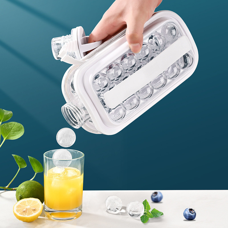 Ice Ball Maker Portable Ice Maker Bottle Makes Ice Cubes Ice Cube Molds Bottle Creative Ice Hockey Bubble Ice Maker Kettle