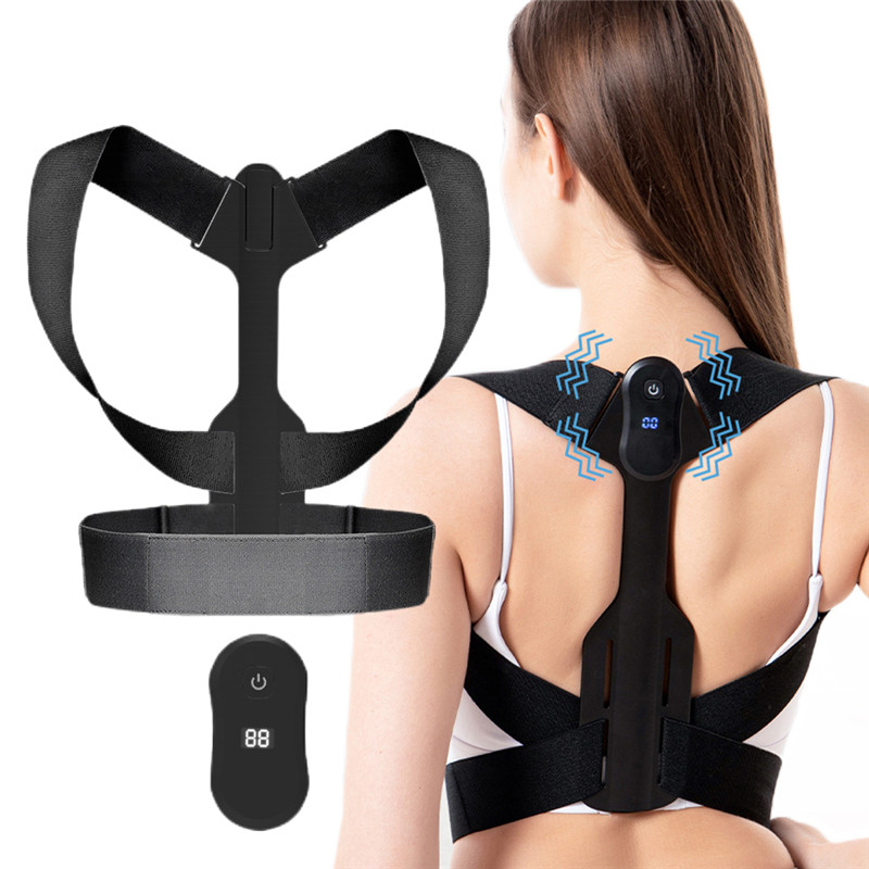 Smart Posture Corrector Adjustable Back Support Spine Hunchback Belt Medical Vibration Reminder Brace LCD Body Reshape Orthosis