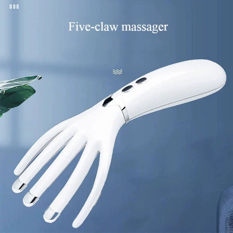 Mini Head Massager Heated Scalp Massager Comb Electric Vibration Relaxation Massage Portable Hair Care Tool for Stress Relief