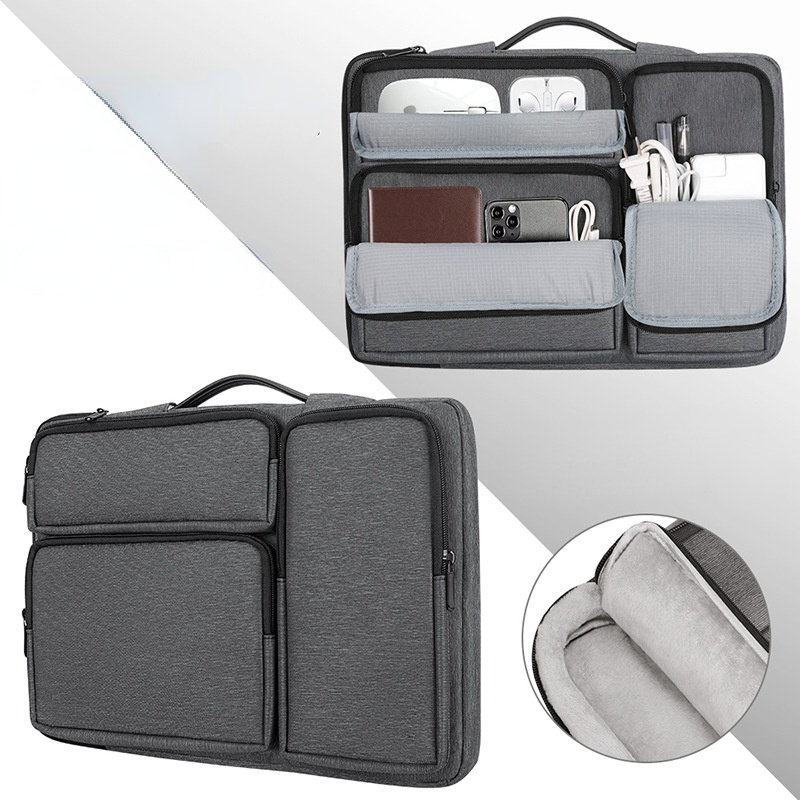 Laptop Bag Sleeve for MacBook Air Pro 13 Waterproof Notebook Bags MacBook Pro 15 Portable Carry Case Briefcase Handbag