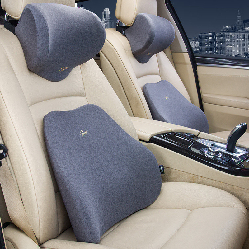 Car Seat Headrest Pillow Neck Lumbar Support Pillow For Car Travel Pillow Soft Seat Back Support Waist Pillow Car Accessories
