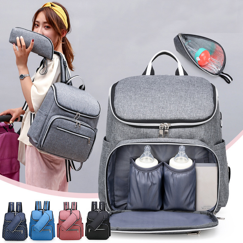 Fashion Mummy Bag Maternity Nappy Backpack Large Capacity Bags Mom Baby Stroller Backpacks Waterproof Outdoor Travel Diaper Bag