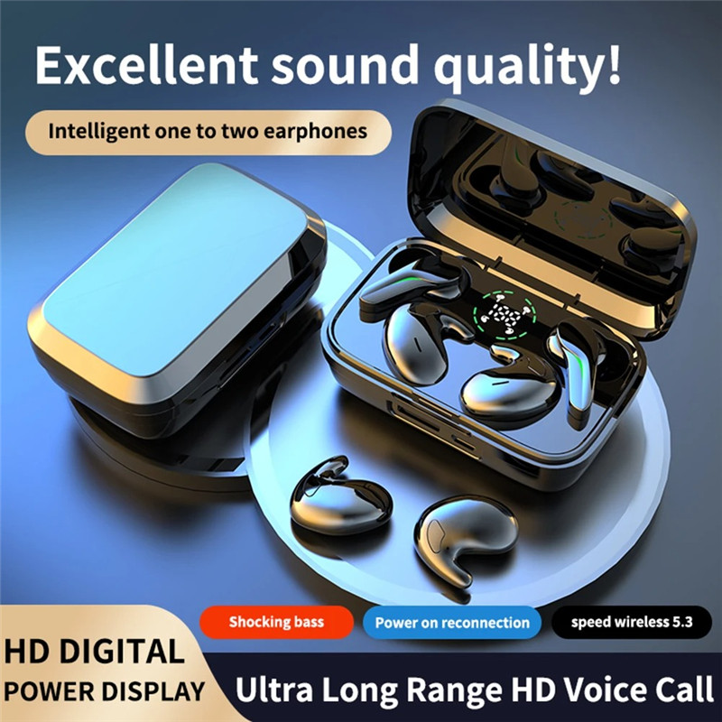 New TWS Wireless Headphones Couple Noise Canceling Earbuds Bluetooth Earphones HD Stereo Sports Waterproof Headset With Mic