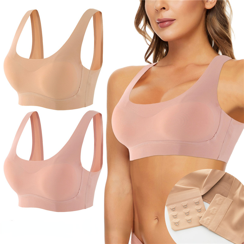 Women Underwear Bra Without Underwire Bones Seamless Push Up Bra Tops Bralette Brassiere Wireless Sports Vest Bras