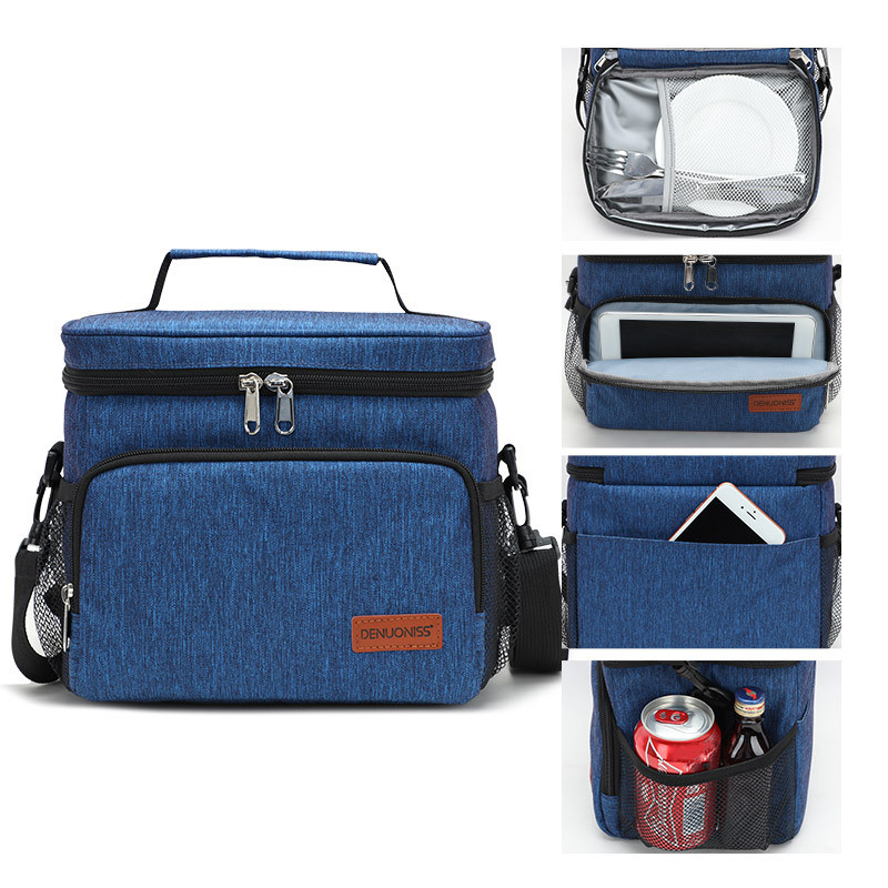 Portable Office Lunch Bag Waterproof Tote Cooler Handbag Picnic Insulated Thermal Bag For Food Bento Pouch Dinner Container Bag