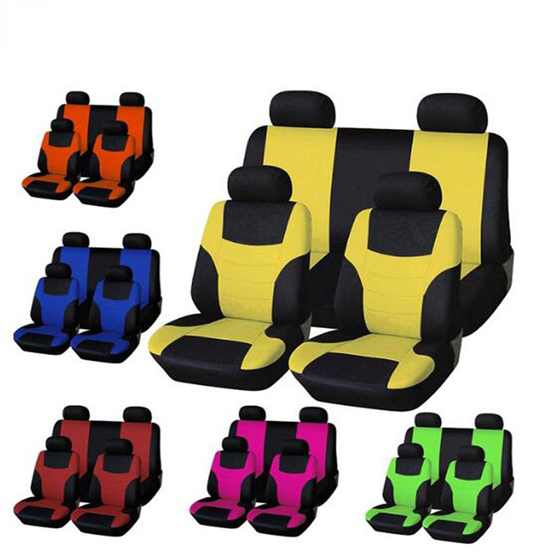 8pcs/set Fashion Car Seat Covers Universal Car Seat Cover Full Set Car Seat Protection Cushion Women Car Interior Accessories